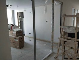 辦公室玻璃隔斷工地